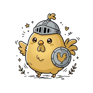 Mascot Hiệp Sĩ Gà diệt virus